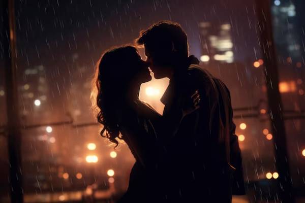 Romance sous la pluie